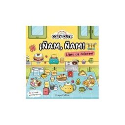 HarperKids Cosy Cute: ñam ñam! (un Libro Precioso Para Colorear Para Todas Las Edades, Incluidos Adolescentes Y Adultos!)