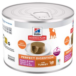 Hill's Science Plan Perfect Digestion Adult Small & Mini Mousse - Pavo (12 x 200 g)