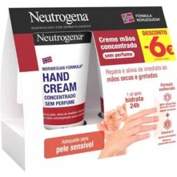 Neutrogena Crema de Manos Concentrada Sin Perfume 2x50ml Con 6€ de Descuento