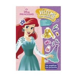 Libros Disney Princesas. Vísteme Con Pegatinas 4