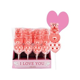 Pincho osito y corazn marshmallow 16u