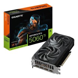 Tarjeta Gráfica Gigabyte GeForce RTX 5060 Ti WINDFORCE MAX OC 8 GB GDDR7 Reflex 2 RTX AI DLSS4
