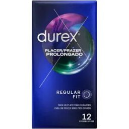 Durex Placer Extendido Ajuste Regular x12 Preservativos