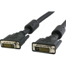 TECHLY ICOC-DVI-8120F - Cable DVI para monitor DVI de 24+1 conectores, Dual Link, ferrit