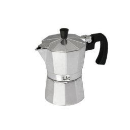 Cafetera Italiana Acero Inoxidable 12 tazas tratamiento antióxido junta silicona