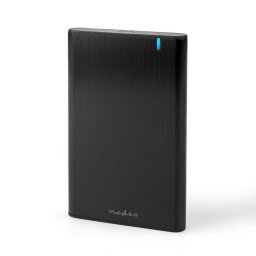 Caja disco duro NEDIS HDDE25410BK 2.5" Aluminio Negro USB-A USB-C