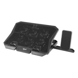 Soporte para portátil iggual RP6V17 6 ventiladores LED azul 17" 7 posiciones