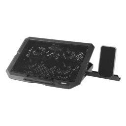 Soporte para portátil iggual RP4V17 con 4 ventiladores y LED azul