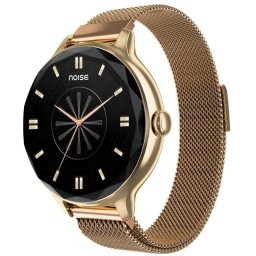 Noise Diva Gold Link Bluetooth 40mm Pantalla Táctil Oro Correa Oro Monitor de Sueño SpO2