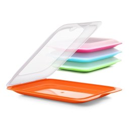 Tatay Fresh - Lote De 4 Recipientes Porta Embutidos Y Alimentos. Colores Básicos De
