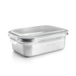 Ibili Keepklin - Recipiente Rectangular De 1.2l En Acero Inoxidable Apto Microondas