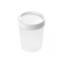 Tatay Twist - Recipiente Redondo De 0.4l Con Cierre Hermético A Rosca. Blanco