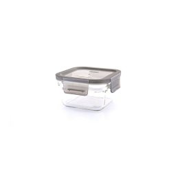 Glasslock Oven Smart - Recipiente Cuadrado De 0.4l En Vidrio Templado. Apto Horno