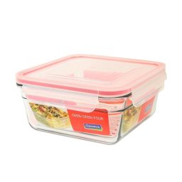 Glasslock Oven - Recipiente Cuadrado De 1.65l En Vidrio Templado. Apto Horno