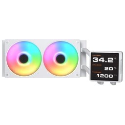 Refrigeración Líquida Cougar CGR-PSDVPRGB-W-240 240mm 2 Ventiladores RGB Blanco