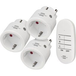 BRENNENSTUHL BRE 1507070 - Juego de interruptores inalámbricos Comfort-Line Mini, 3