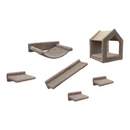 Kerbl Pet set de escalada Monte Baldo para gatos - Set de 6 piezas