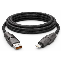 CABLE USB-A y USB-C a USB-C y LIGHTNING 1m 240W