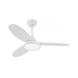 Ventilador Techo Blanco Luz Led Serie Mahon