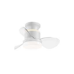 Ventilador Techo Pequeño Blanco Aspas Acrilico Serie Salento