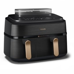 Freidora de aire Philips serie 5000 NA552/00 9 L 2750 W doble cesta con vapor