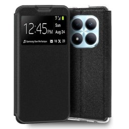 Funda para móvil Cool Flip Cover Libro Polipiel Negra acceso total para Xiaomi Redmi Note 15 Pro