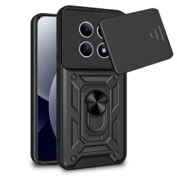 Funda Cool Hard Ring Antigolpes Negra para Xiaomi REDMI Note 15 Pro Plus 5G o POCO M8 Pro 5G