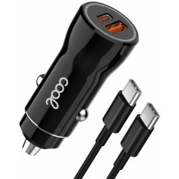Cargador de coche Cool 8434847082509 38W 2x USB y Tipo C con cable incluido