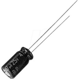 PANASONIC SU-A 10U 35 - Elko, radial, 10 microF, 35 V, RM 2, 85 °C, 2000 h, 20%