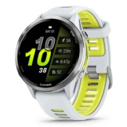 Garmin Forerunner 970 Bluetooth WiFi GPS 47mm AMOLED Blanco y Amarillo S Pulsómetro SpO2 Resistencia al Agua 5ATM