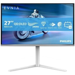 Monitor Philips Evnia 6000 27M2N6501L 26.5" QuadHD 240Hz QD-OLED Blanco NVIDIA G-SYNC HDR10