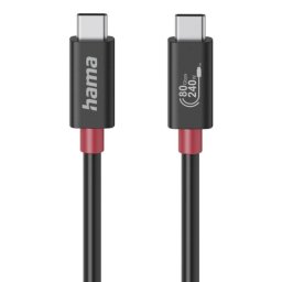 Cable USB-C Hama 00200799 1m USB4 Gen4 240W 80 Gbit/s Negro