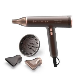Secador de Pelo Iónico Bellissima Ceramisonic 1700W 3 Temperaturas 3 Velocidades con Difusor Marrón Rosa