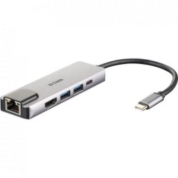 D-Link DUB-M520 Hub 5 en 1 HDMI 4K/RJ45/USB 3.0/USB-C