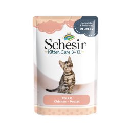 Schesir bolsitas 24 x 85 g en gelatina - Kitten con filete de pollo