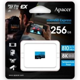 Tarjeta microSD Apacer microSD Express 256GB 810MB/s PCIe NVMe