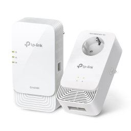 Adaptador Powerline TP-LINK PGW2445 Kit 2 adaptadores Wi-Fi 6 AX1800 2400 Mbps Enchufe integrado