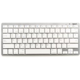 Teclado iggual TKL-BT mini inalámbrico Bluetooth compacto plata español