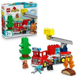 Camión de bomberos LEGO Duplo 10473 con manguera y figuras educativas