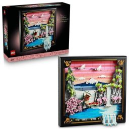 Set de arte mural LEGO 31218 Paisaje Japonés con cerezos en flor 3D para adultos