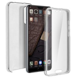 Avizar Funda Doble Silicona Transparente para Huawei P20 Pro