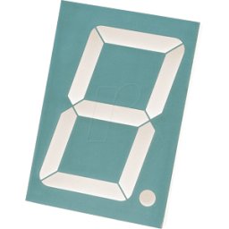 KINGBRIGHT SC 23-12 RT - Display de 7 segmentos, rojo, 56,9 mm, según cátodo