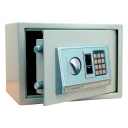 Caja de seguridad q-connect electronica clave digital capacidad 10l con accesorios fijacion 310x200x200 mm