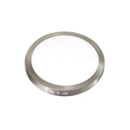 Placa redonda LED JANDEI Ø300mm 6000K Acabado acero aluminio trasero