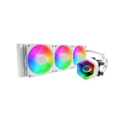 Refrigeración Líquida Cooler Master MasterLiquid 360 Core II White 360mm 3 Ventiladores RGB