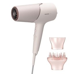 Secador de Pelo Iónico Philips Serie 5000 BHD530/00 2300W 6 Temperaturas 6 Velocidades con Difusor Rosa Blanco