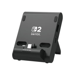 Sistema de carga Hori Dual USB PlayStand para Nintendo Switch 2 negro alámbrico