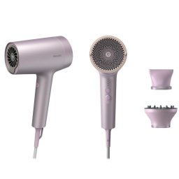 Secador de Pelo Iónico Philips Serie 7000 BHD723/10 1800W 4 Temperaturas 2 Velocidades con Difusor Lila