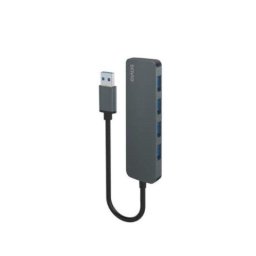 Hub de interfaz Savio AK-53 USB-A 4 puertos USB 3.1 Gen 1 aluminio