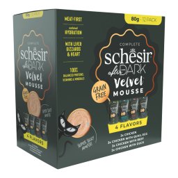 Schesir After Dark Velvet Mousse 12 x 80 g - Pack mixto (4 variedades)